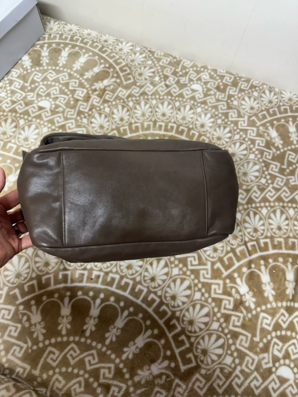 COACH Y2K PARKER TAUPE SOHO PLEATED LEATHER HOBO BAG 13442